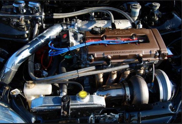 B18 Honda Valve Cover Venting 4 -10 AN lines crank case pressure